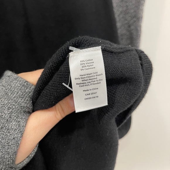 Talbots Colorblock A-Line Knit Dress Long Sleeve S - Picture 8 of 9